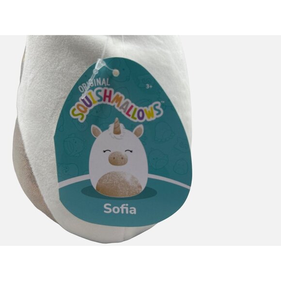 Sofia the White Unicorn 8" Squishmallow Soft Cuddly Plush Stuffed Animal NWT - Picture 7 of 8